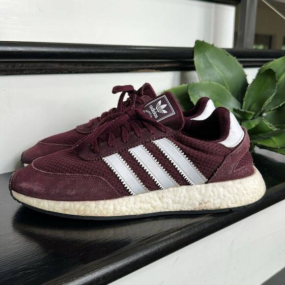 adidas Maroon and White Athletic Shoes - Picture 4 of 9